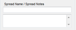 Create New Spread - Spread Name