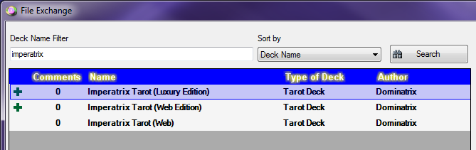 File Exchange - Deck Search