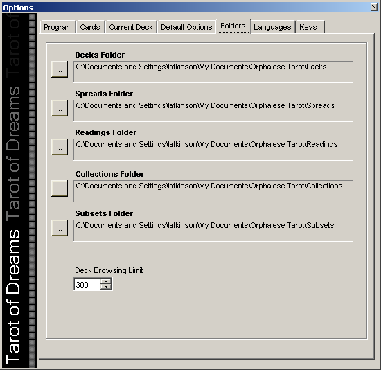 Orphalese Options - Folders