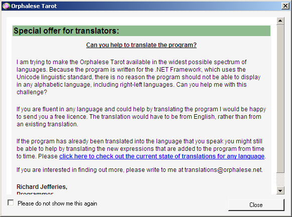 Translation Offer