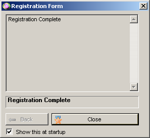 Registration Complete