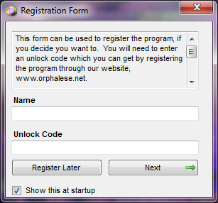 Registration Form