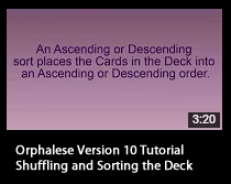 Tutorial - Shuffling and Sorting the Deck
